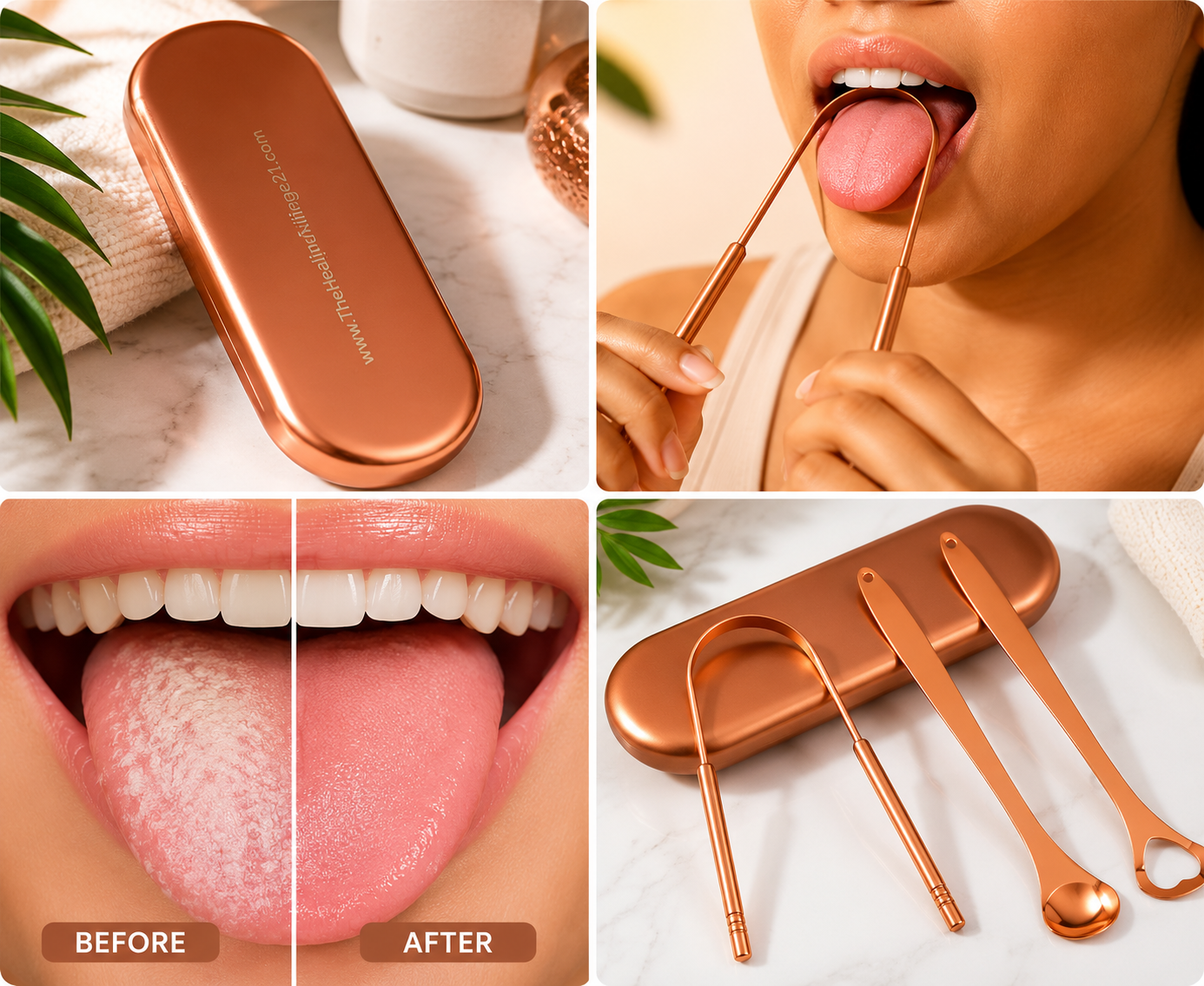The Healing Village 21  Pure Copper Oral Renewal Set