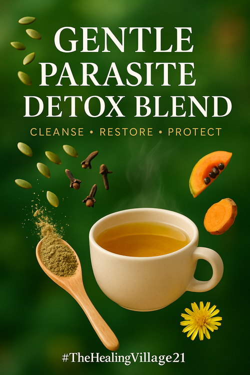 Gentle Parasite & Detox Herbal Blend 1 oz Organic Medicinal Grade Herbs for Liver Digestion & Immune Support